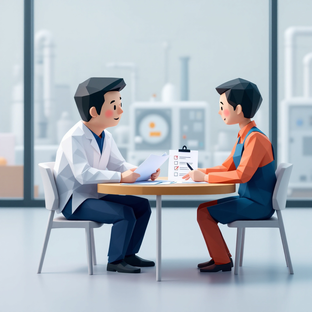品質保証（QA）のキャラクターイラスト